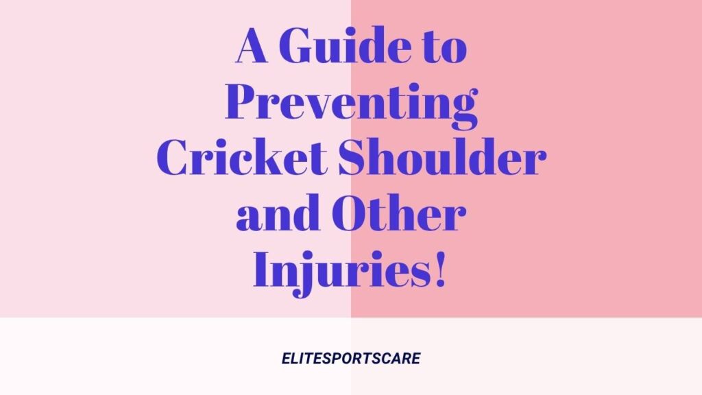 Cricket Shoulder Injuries