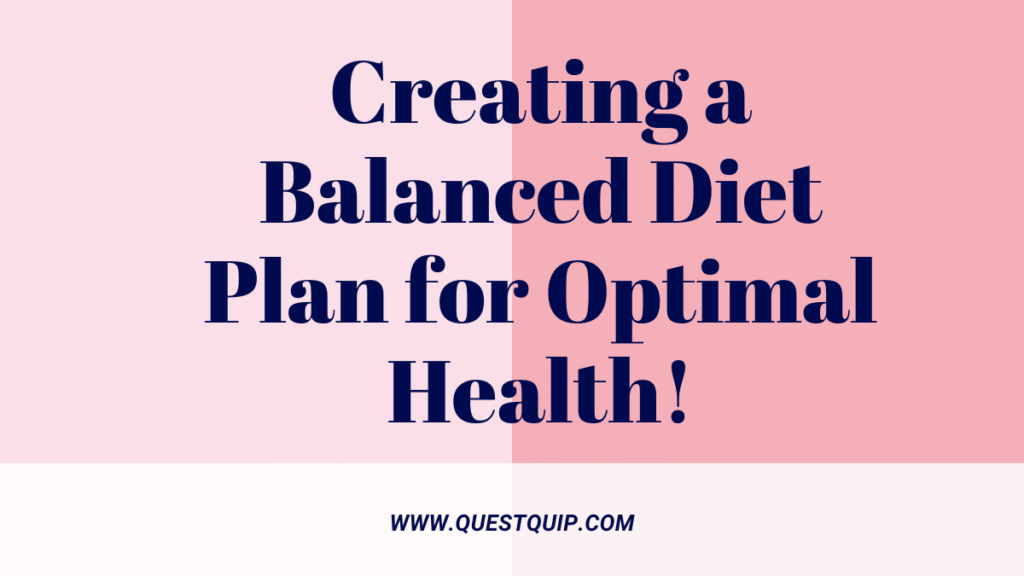 Diet Plan for Optimal Health