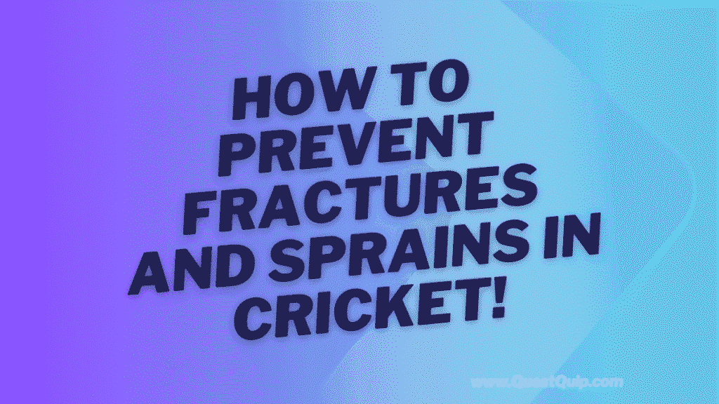 Sprains in Cricket