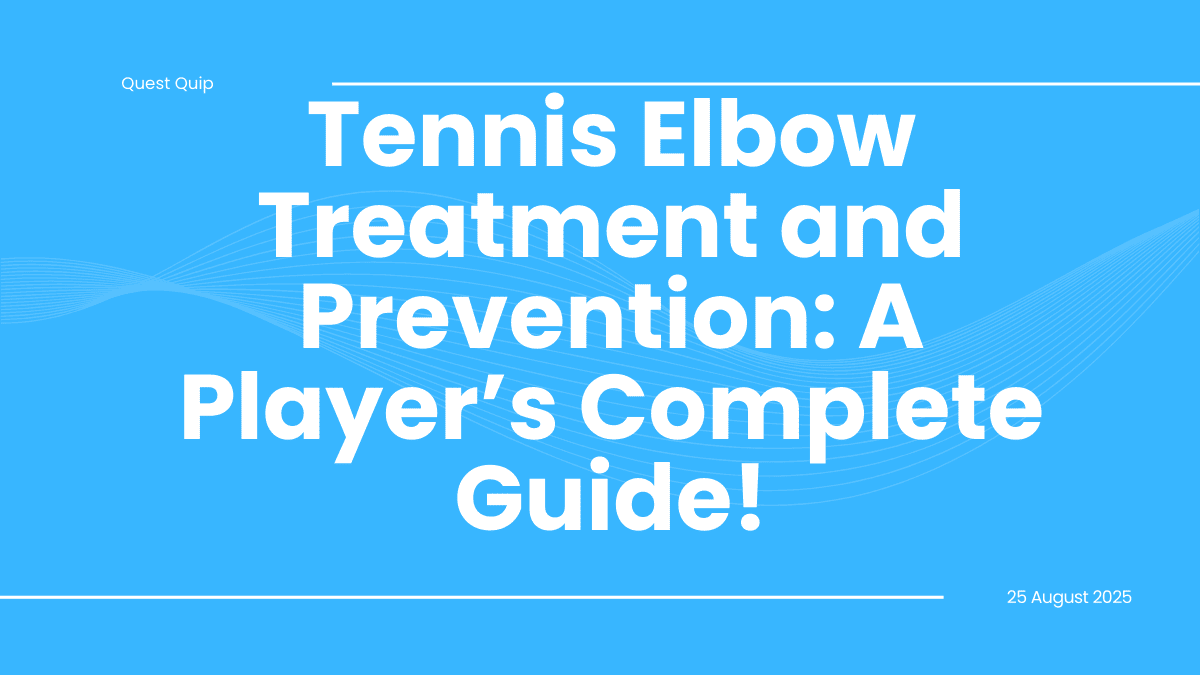 Tennis Elbow Treatment