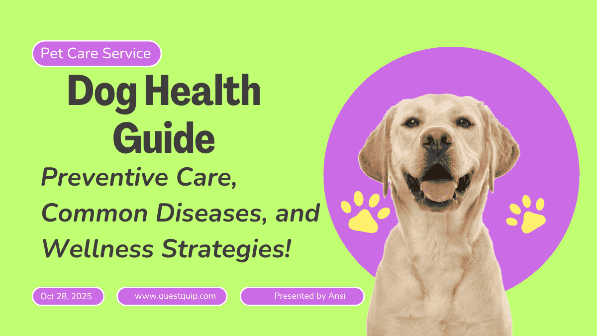 The Complete Dog Health Guide: Preventive Care, Common Diseases, and Wellness Strategies 1 Dog Health Guide