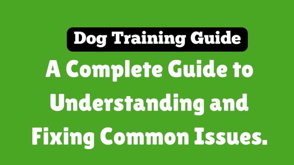 Dog Training Guide