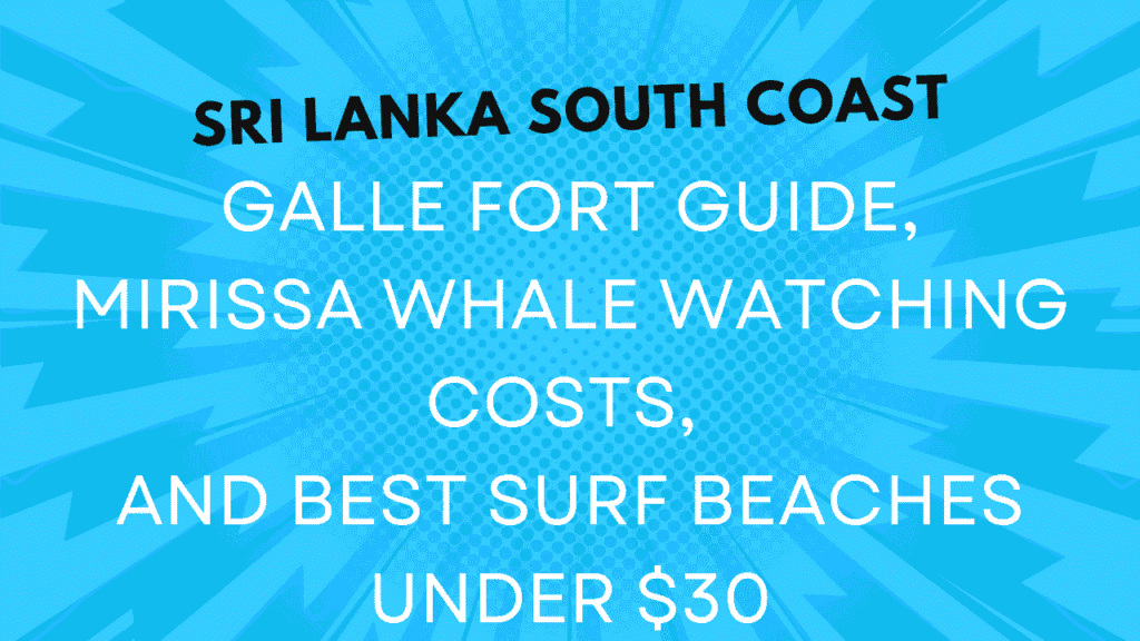 Sri Lanka South Coast