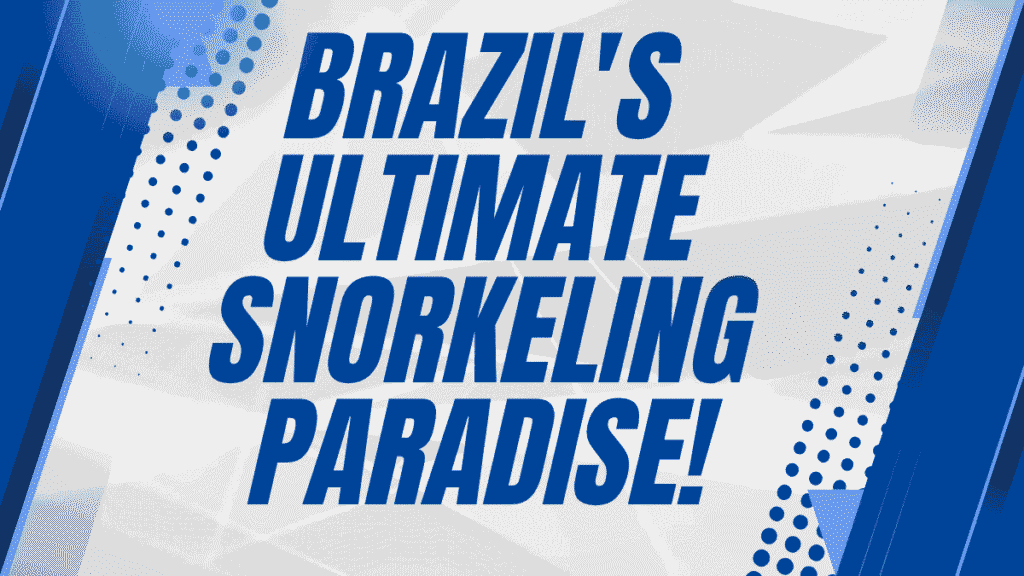 Brazil's Ultimate Snorkeling Paradise