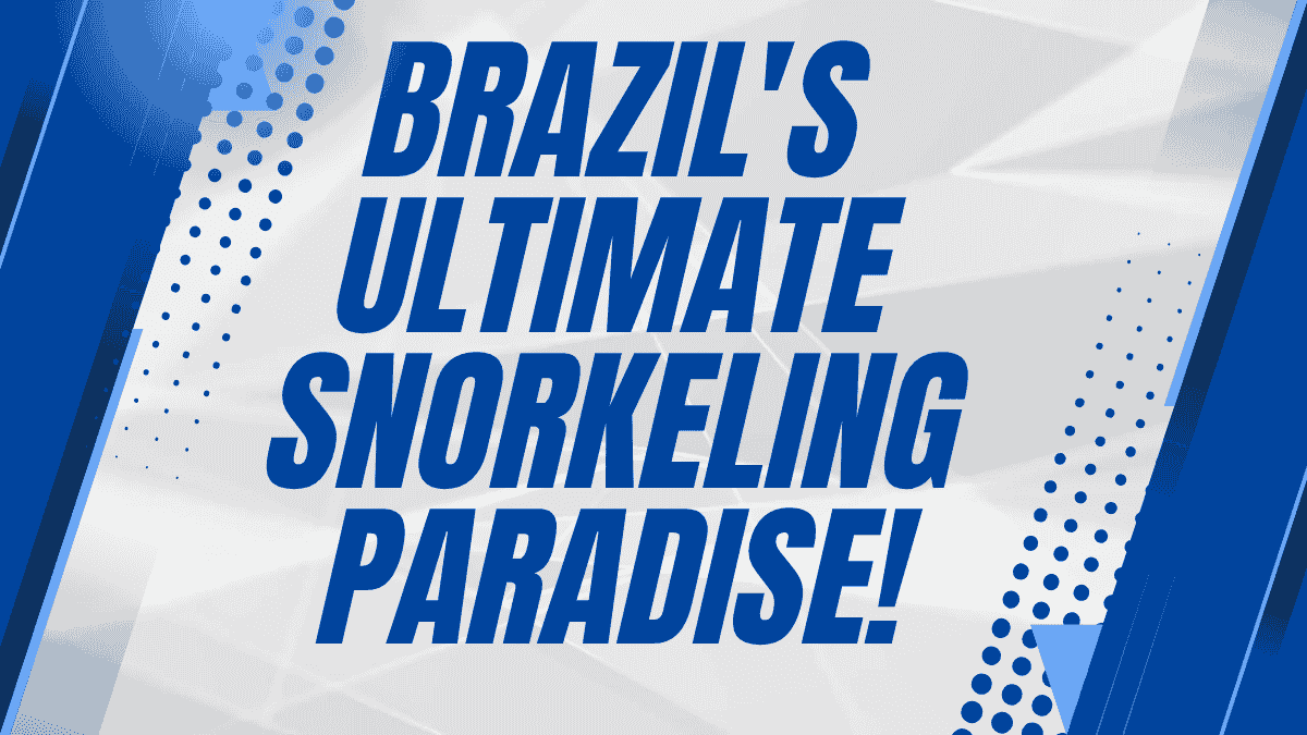 Brazil's Ultimate Snorkeling Paradise
