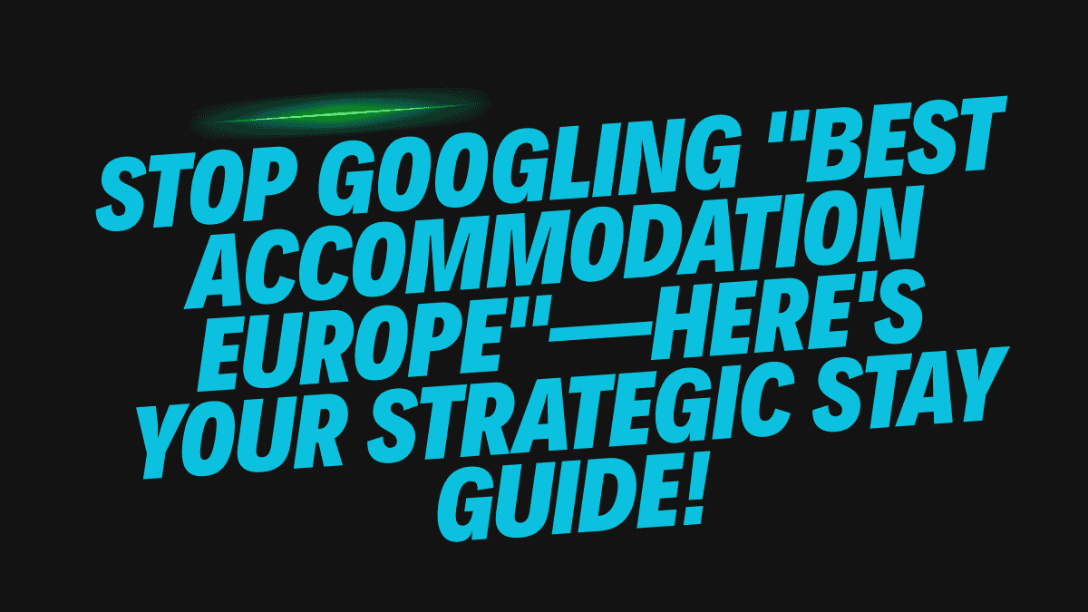 Hostels vs Airbnbs vs Hotels