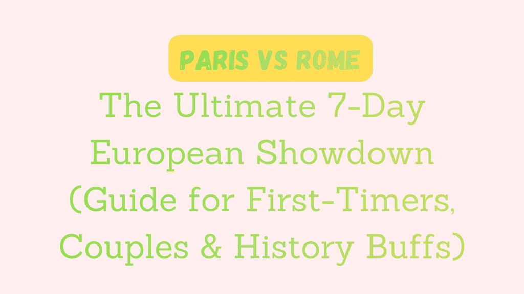 Paris vs Rome