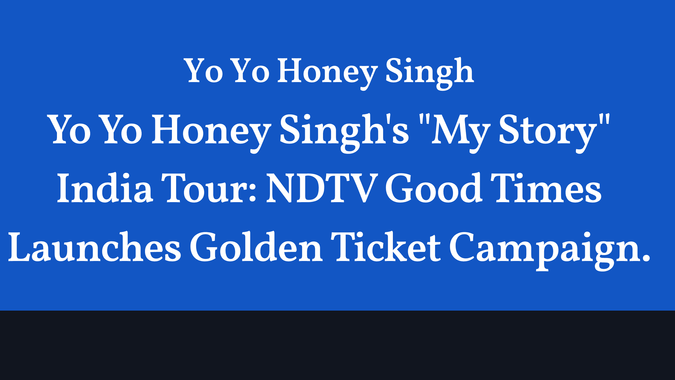 Yo Yo Honey Singh