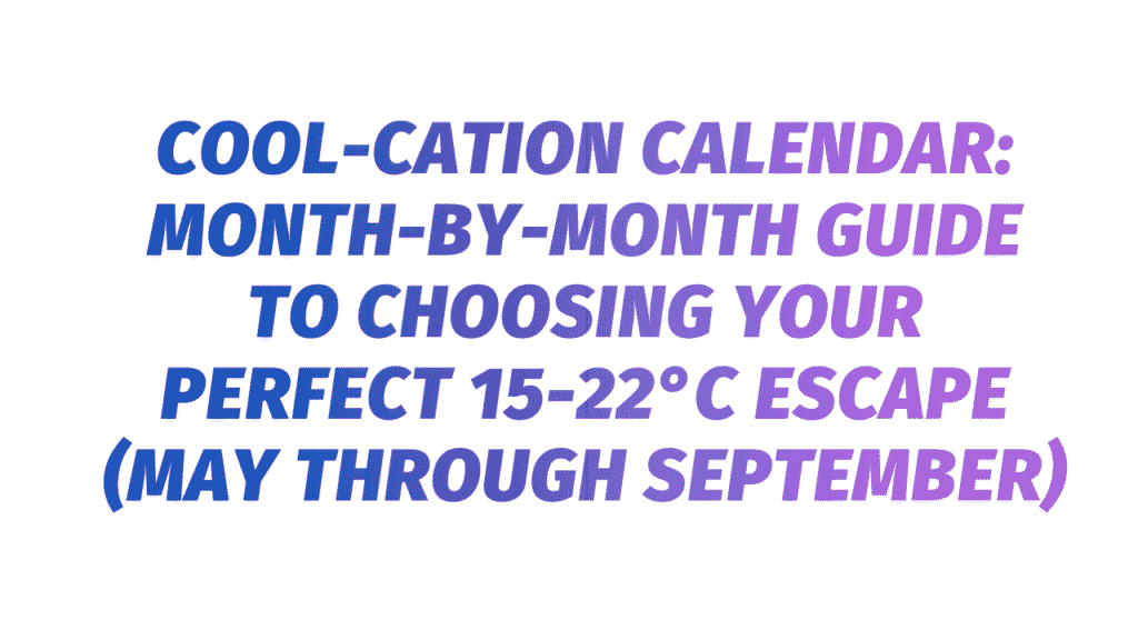 Cool-cation Calendar