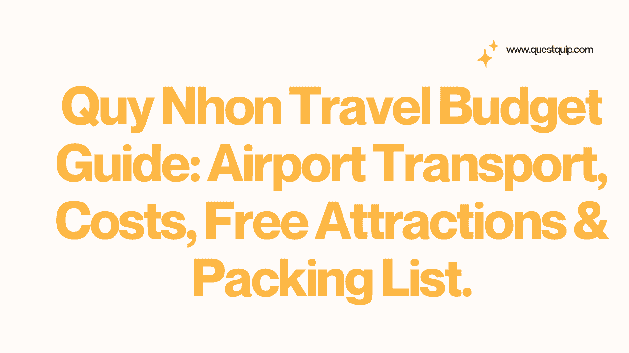 Quy Nhon Travel Budget