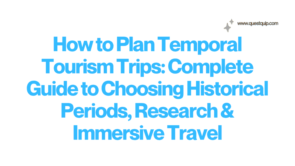 Temporal Tourism Trips