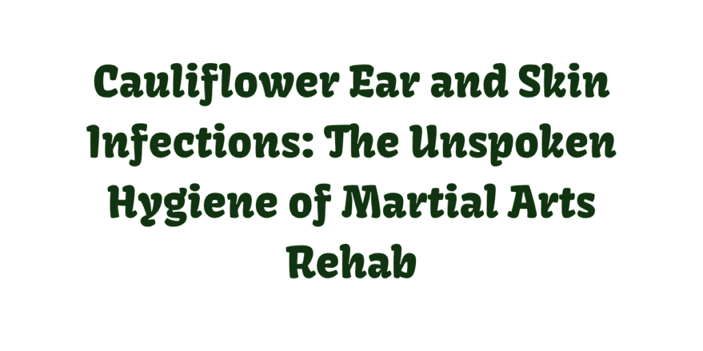 Cauliflower Ear and Skin Infections