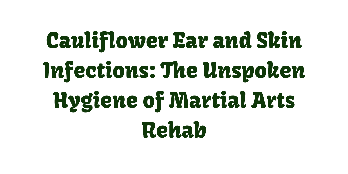 Cauliflower Ear and Skin Infections