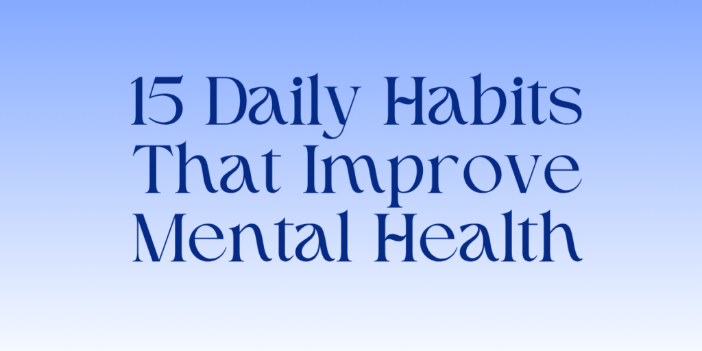 Improve Mental Health