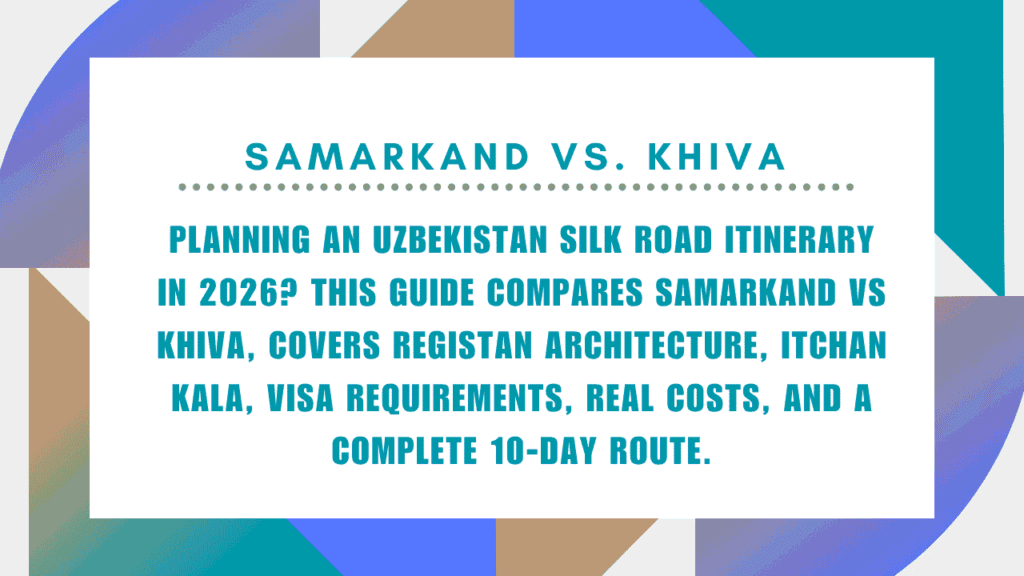 Samarkand vs. Khiva