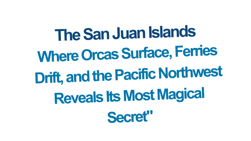 The San Juan Islands