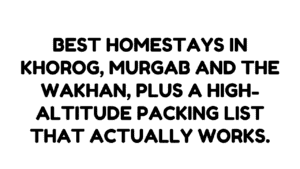 Best Homestays in Khorog