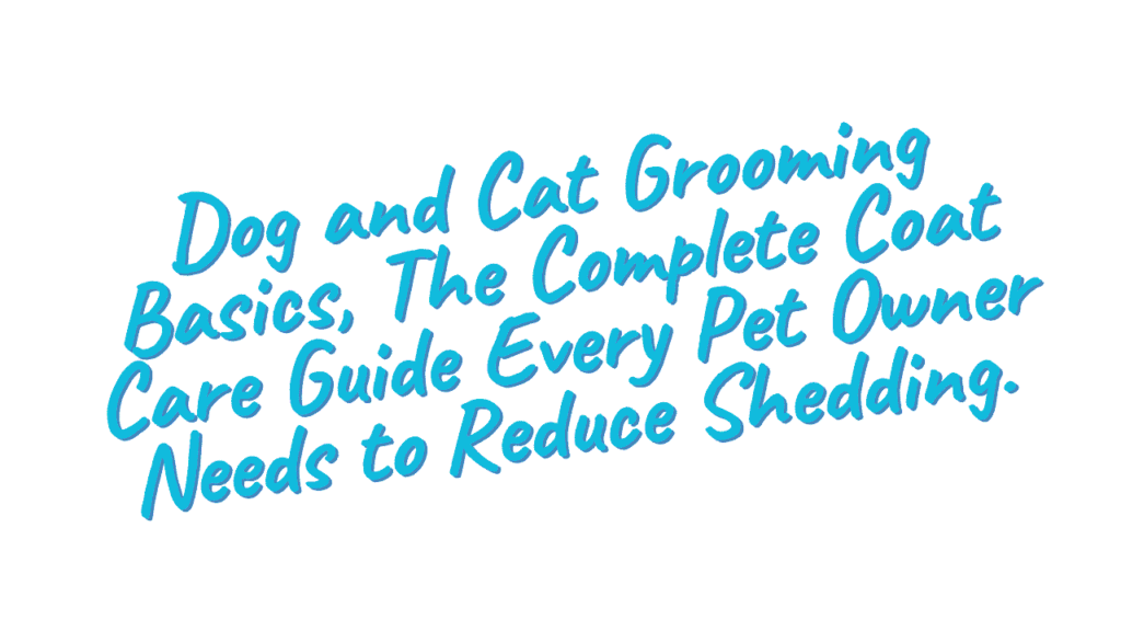 Dog and Cat Grooming Basics: A Complete Guide for Every Coat Type 1 Dog and Cat Grooming Basics